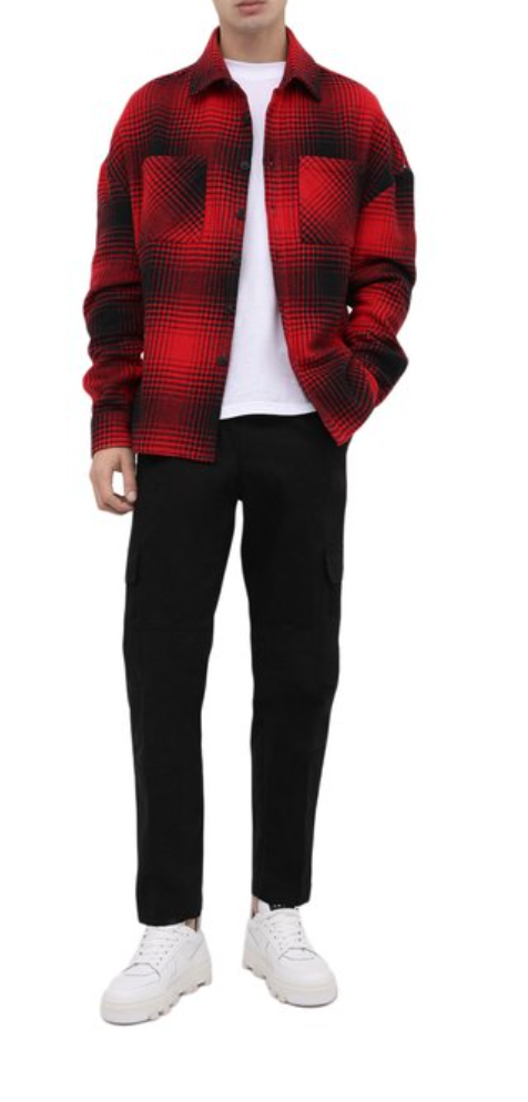 Tartan Patterned Casual Shirt in Red