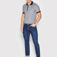 Elegant Dark Blue Slim-Fit Designer Jeans