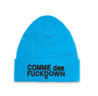 Chic Unisex Light Blue Logo Beanie