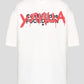Iconic Slogan Crewneck Cotton Tee - White