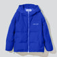 Chic Blue Hooded Jacket with Iconic Logo