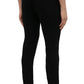 Sleek Black Zippered Men's Jeans