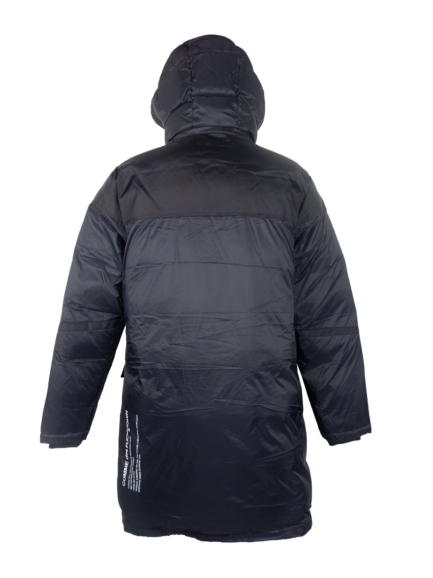 Exclusive Black Hooded Coat with Pocket Design