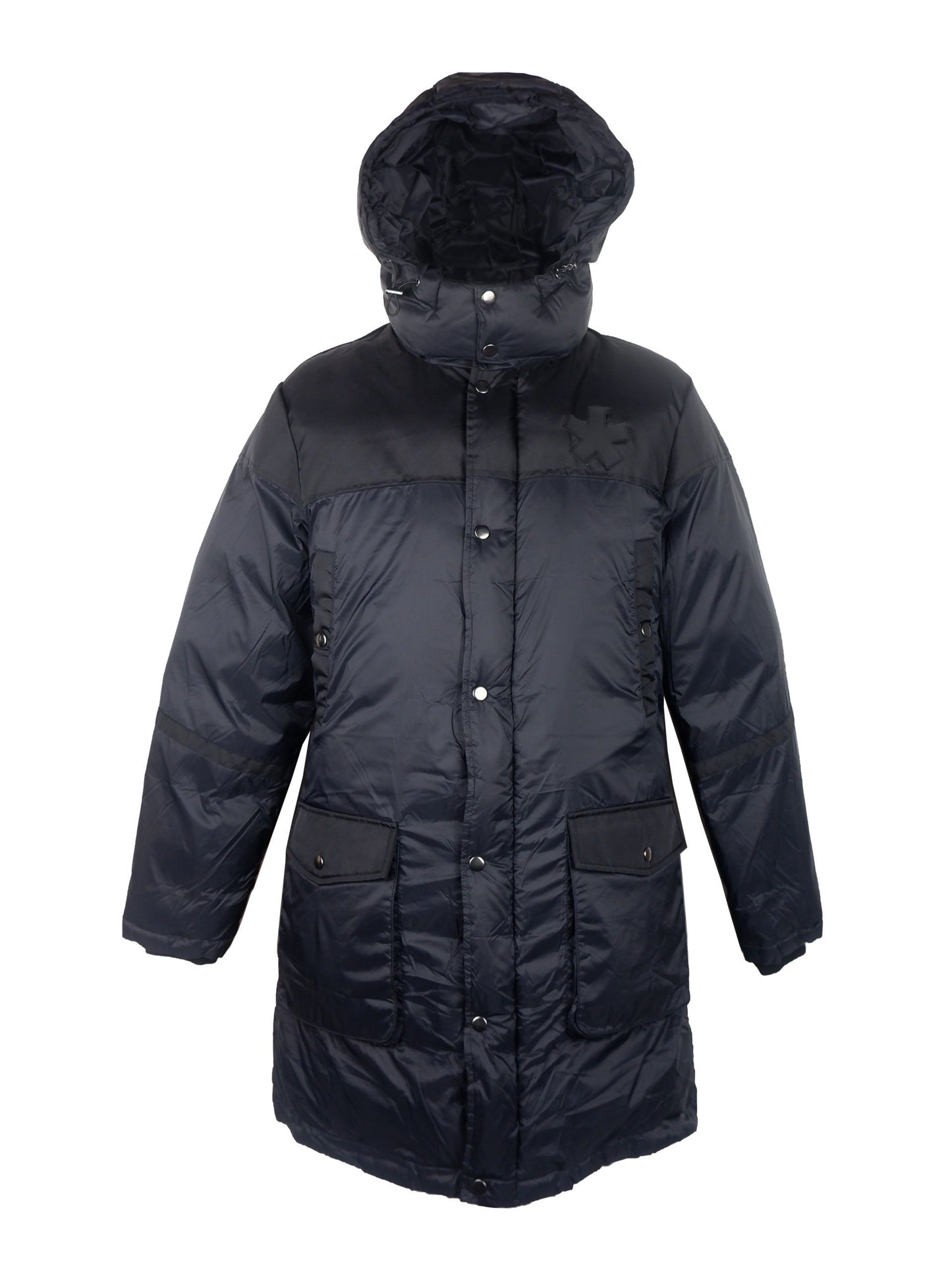 Exclusive Black Hooded Coat with Pocket Design