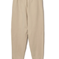 Chic Beige Cotton Pants with Logo Accent