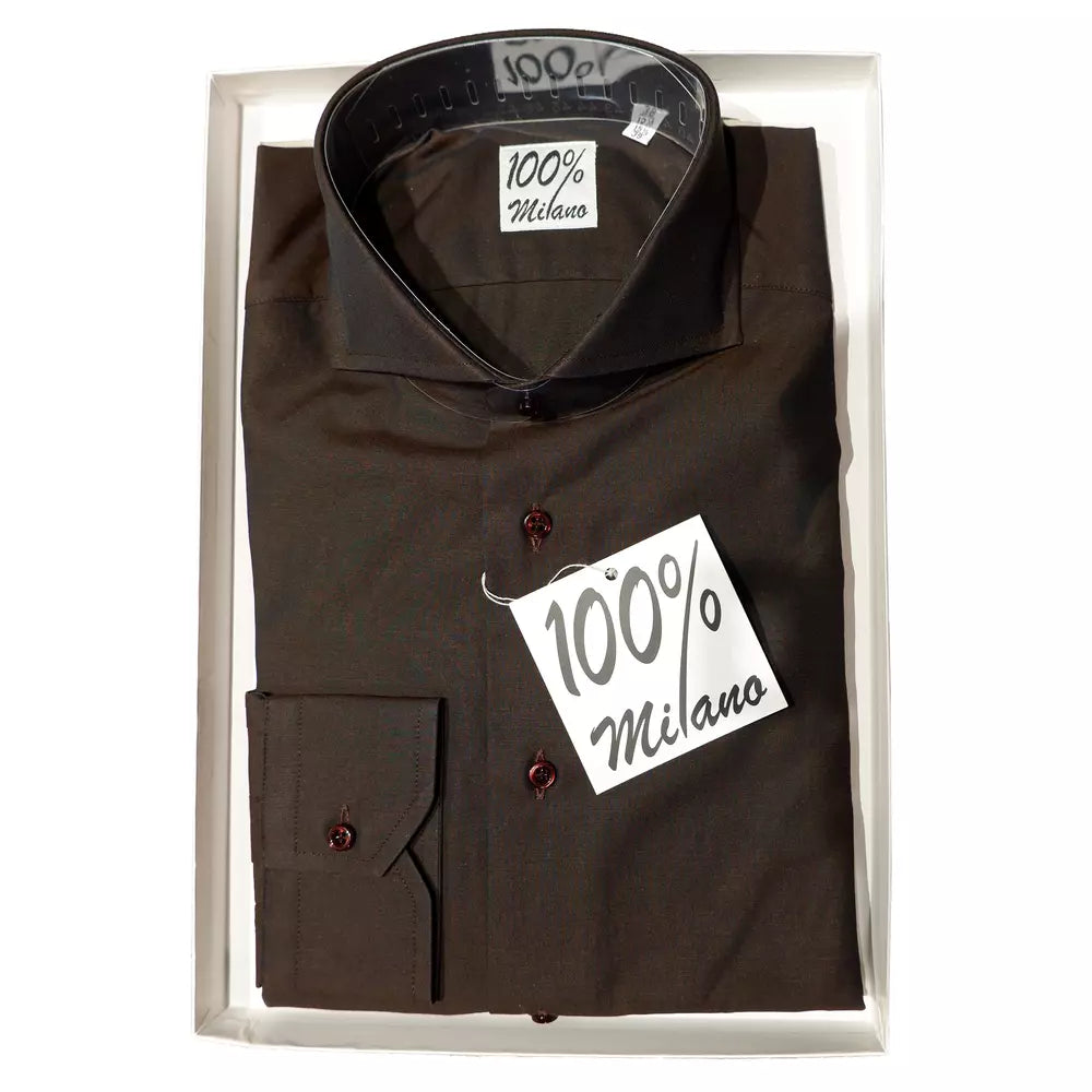 Elegant Black Cotton Shirt for Gents