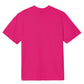 Fuchsia Crew Neck Logo Tee - Italian Craftsmanship