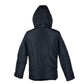 Elegant Black Jacket with Removable Hood