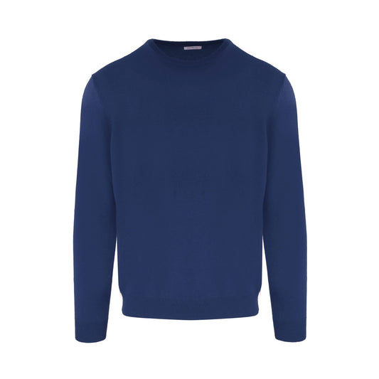 Elegant Cashmere Roundneck Sweater in Blue