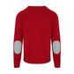 Elegant Crimson Wool-Cashmere Blend Sweater