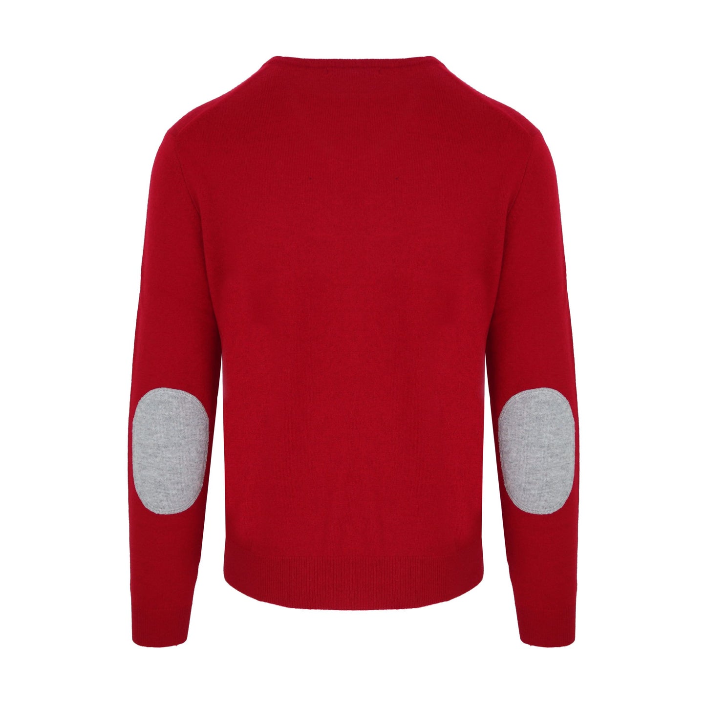 Elegant Crimson Wool-Cashmere Blend Sweater