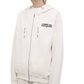 Elegant White Hooded Sweatshirt with Logo Print