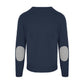 Navy Elegance Wool-Cashmere Blend Sweater