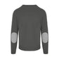 Elegant Anthracite Wool-Cashmere Sweater