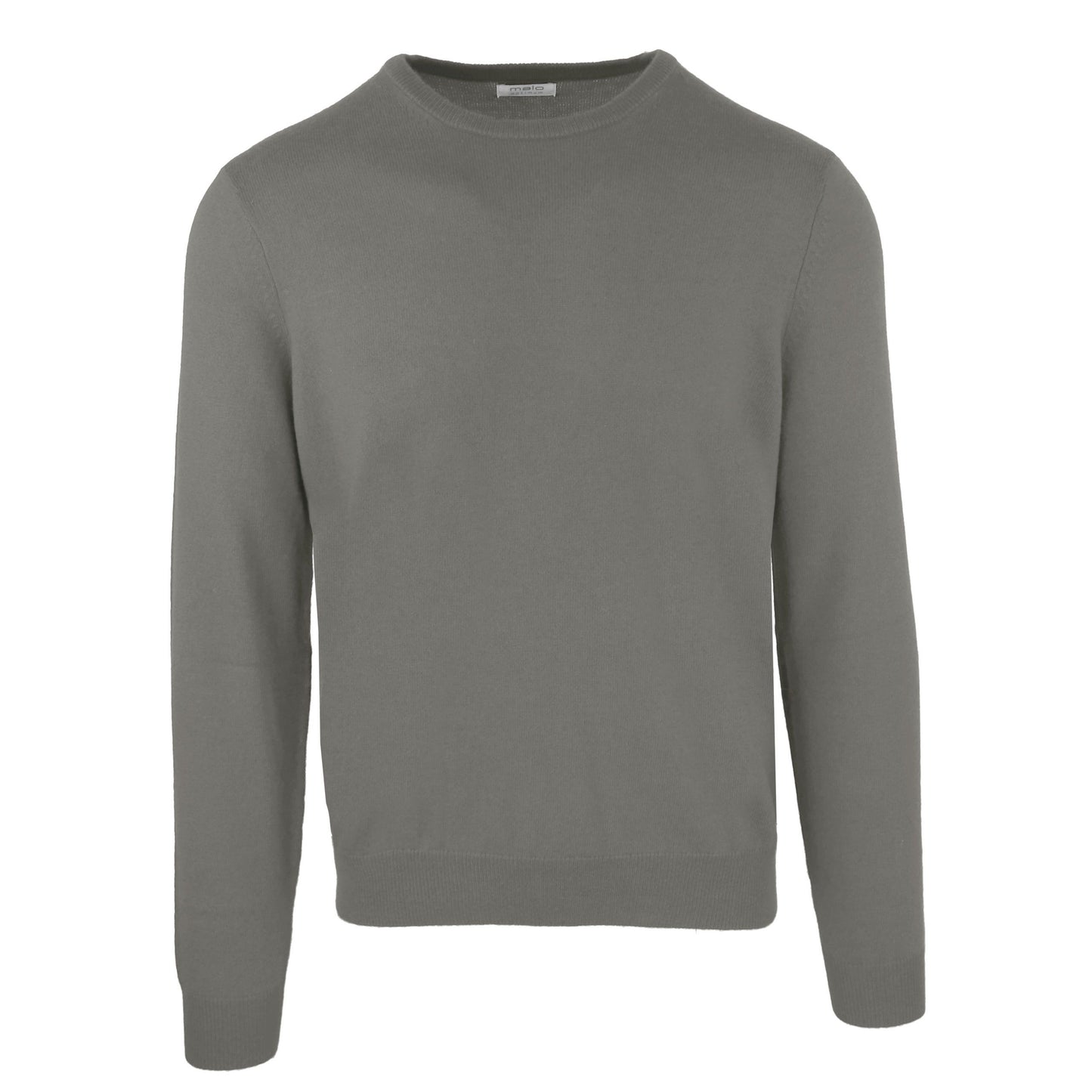 Chic Gray Wool-Cashmere Blend Sweater