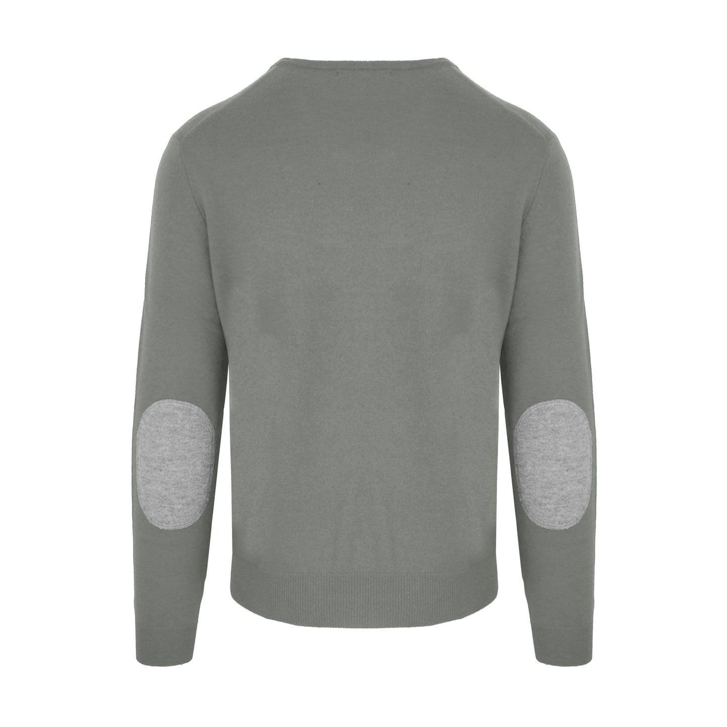 Chic Gray Wool-Cashmere Blend Sweater