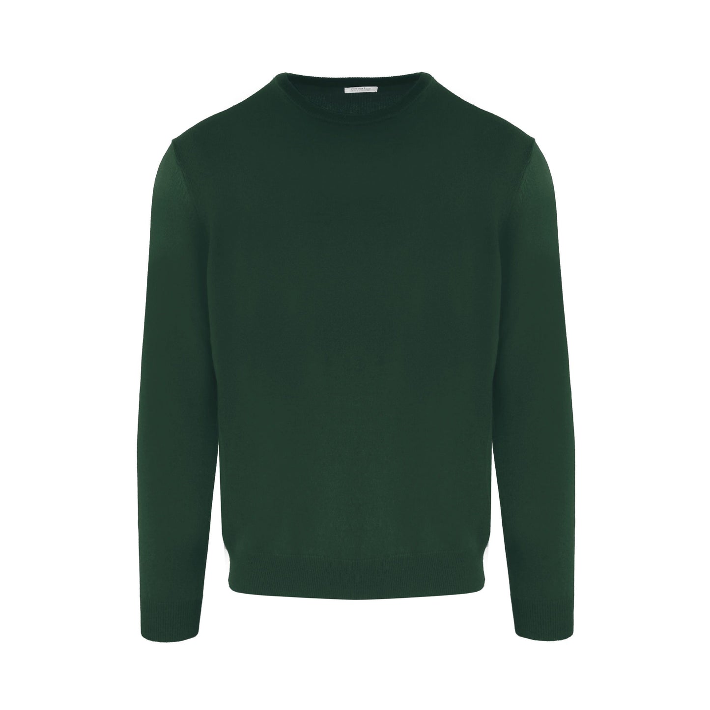 Luxurious Cashmere Round Neck Sweater in Lizard Green