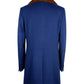 Elegant Virgin Wool Coat with Mink Fur