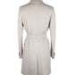 Elegant Grey Virgin Wool Coat