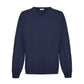 Plush Cashmere V-Neck Sweater in Diesel Blue
