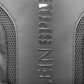 Sleek Black Sports Messenger Bag with Logo Detail