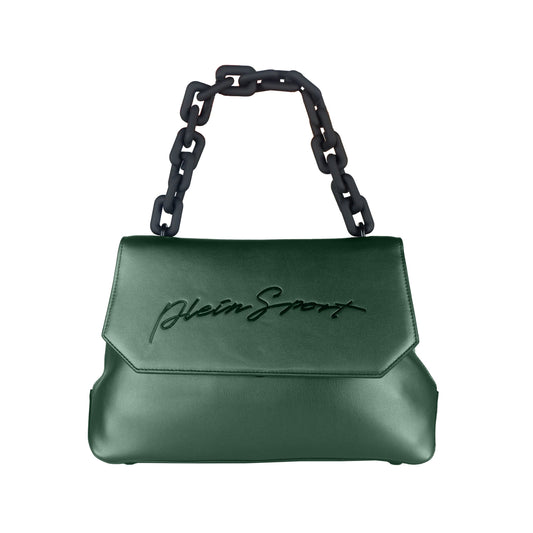 Stylish Green Handbag with Removable Crossbelt