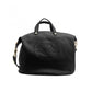Sleek Black Designer Shopper with Crossbody Strap