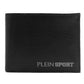 Sleek Black Wallet with Embossed Logo