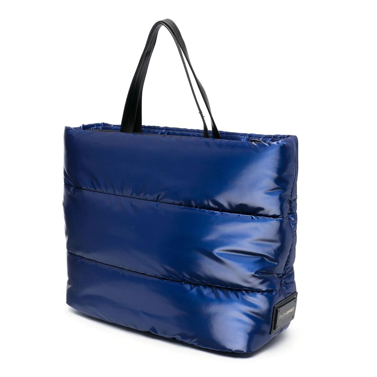 Glossy Blue Athleisure Shopper Tote