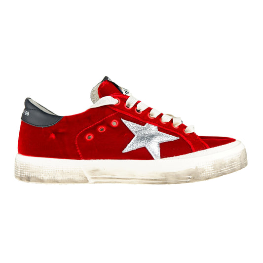 Velvet Red Elegance Sneakers