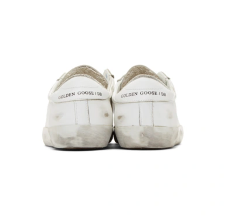 Elegant White Leather Sneakers Luxury Craftsmanship