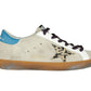 Chic Gray Leather Sneakers with Iconic Design