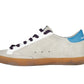 Chic Gray Leather Sneakers with Iconic Design