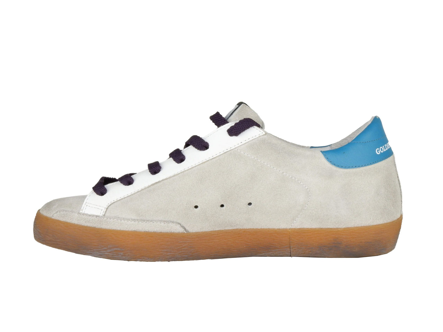 Chic Gray Leather Sneakers with Iconic Design