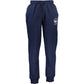 Blue Cotton Blend Sweatpants with Logo Detail
