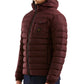 Scarlet Hooded Down Jacket with Zip & Pockets