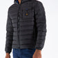 Chic Gray Hooded Down Jacket