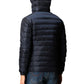 Gentleman's Blue Nylon Down Hooded Jacket
