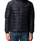 Gentleman's Blue Nylon Down Hooded Jacket