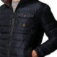 Gentleman's Blue Nylon Down Hooded Jacket