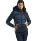 Chic Padded Down Jacket with Fur Hood