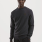 Elegant Grey Wool-Blend Roundneck Sweatshirt