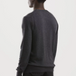 Elegant Grey Wool-Blend Roundneck Sweatshirt