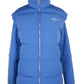 Chic Blue Puffer with Detachable Sleeves