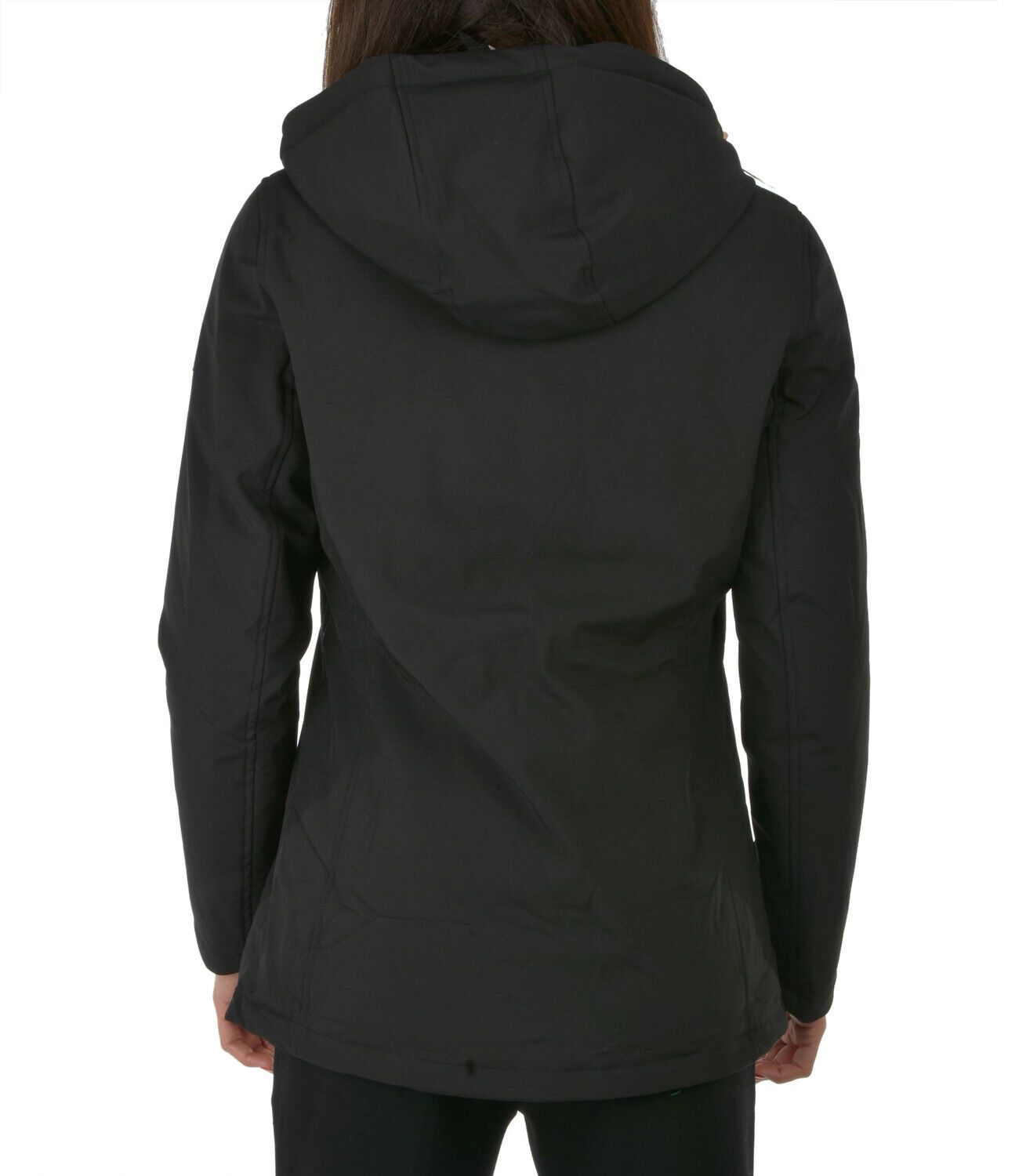 Elegant Black Hooded Down Jacket for Women