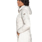 Elegant White Puffer Hoodie Jacket