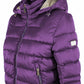 Chic Purple Hooded Short Jacket