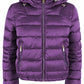 Chic Purple Hooded Short Jacket