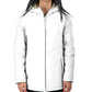 Chic White Hooded Down Jacket for Women