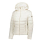 Chic White Short Down Jacket with Hood
